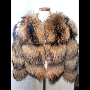 Authentic Raccoon Fur Bomber